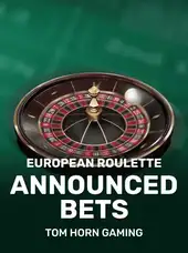European Roulette. Announced Bets